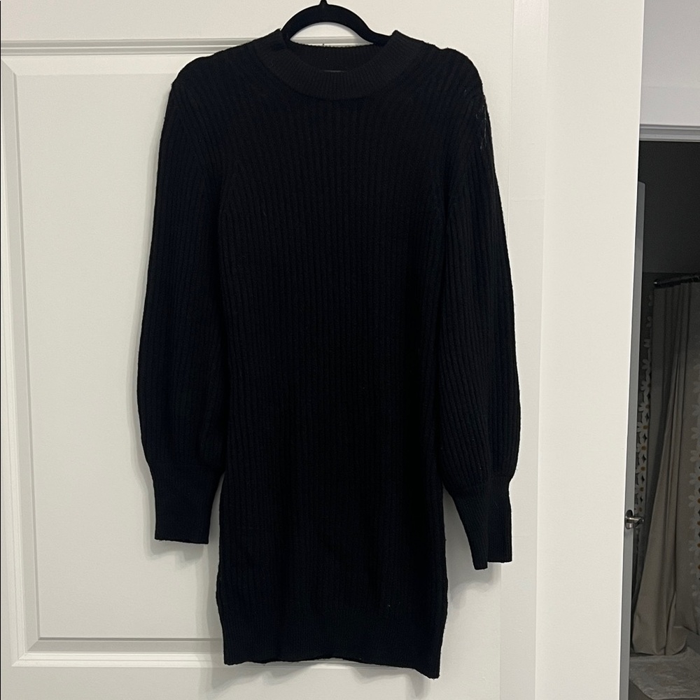 French Connection Black Cowl Neck Sweater dress